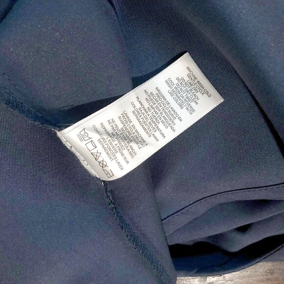 NWOT Simply Noelle Navy Sleeveless High Low Hem Dress with Lace-up Size XS - Picture 8 of 8